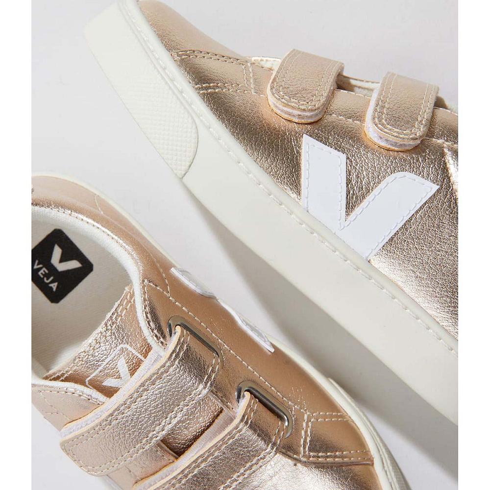 Gold Kids' Veja ESPLAR CHROMEFREE Shoes | AU 725HAP